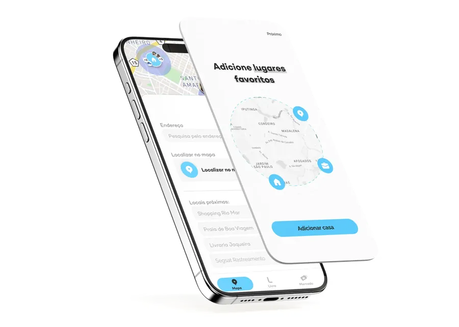 Aplicativo Segsat Plus no celular